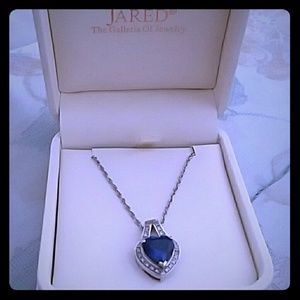 Sapphire birthstone necklace real authentic sapphi